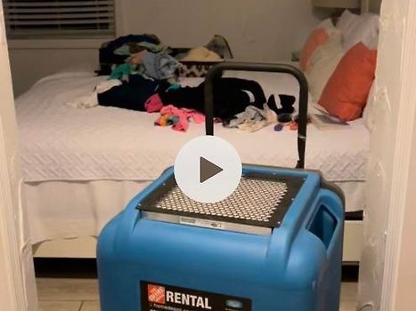 Commercial size air blower for toilet flood 